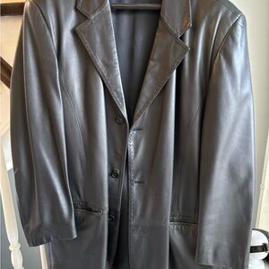 Black Leather Blazer